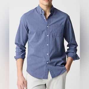 J. Crew Men's Slim Flex Textured Long Sleeve Shirt Size Small Preppy